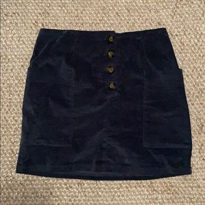 blue urban outfitters corduroy mini skirt!